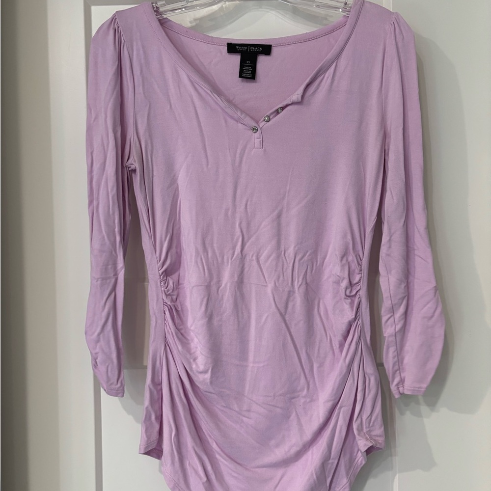 White House Black Market Light Purple Bodysuit